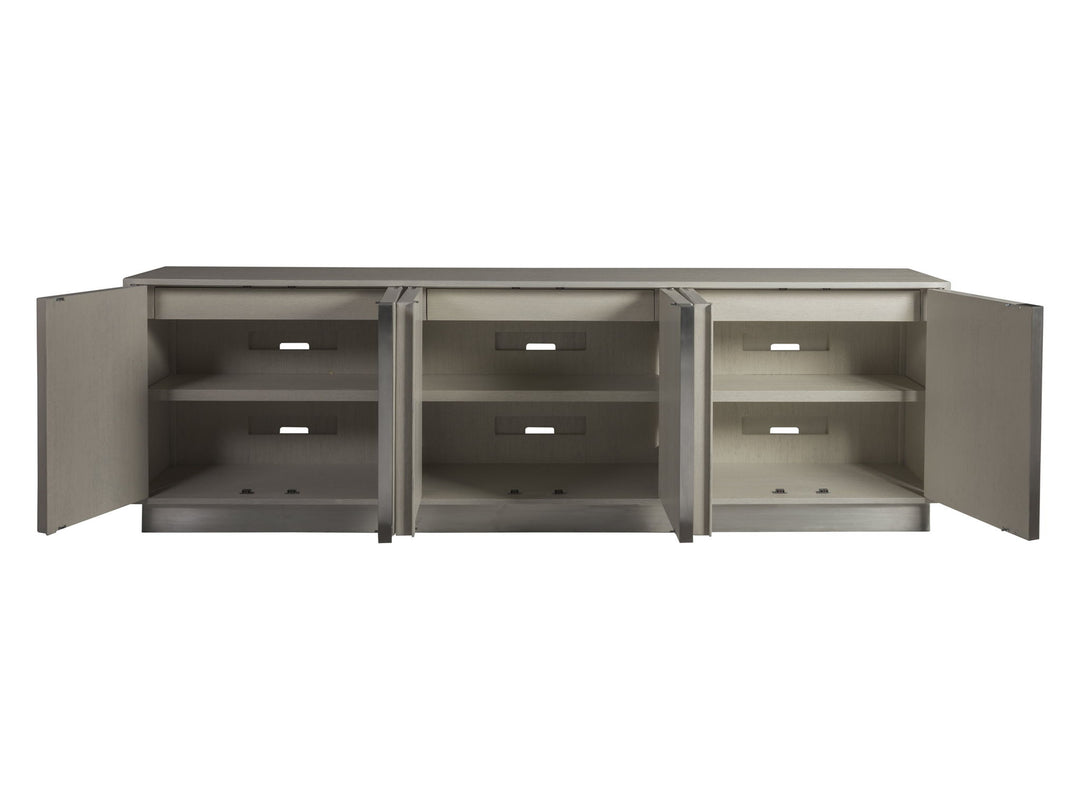 Signature Designs - Gradient Long Media Console - Dark Gray