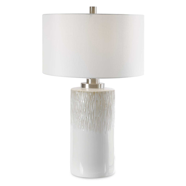 Georgios - Cylinder Table Lamp - White