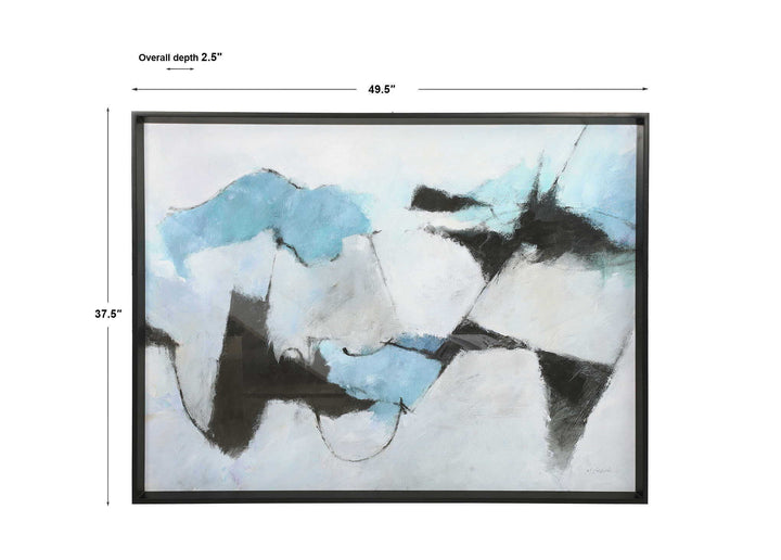 Winter Crop - Abstract Print - Black