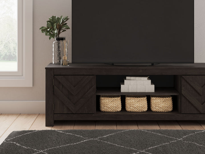 Cayboni - LG TV Stand With Fireplace Option