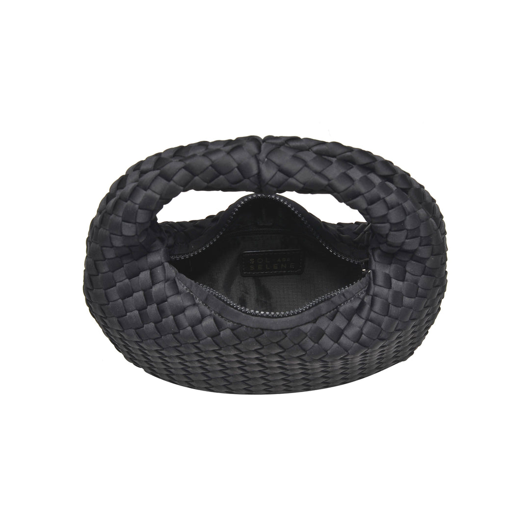 Dare to Dream - Small Woven Neoprene Clutch: Dark Denim