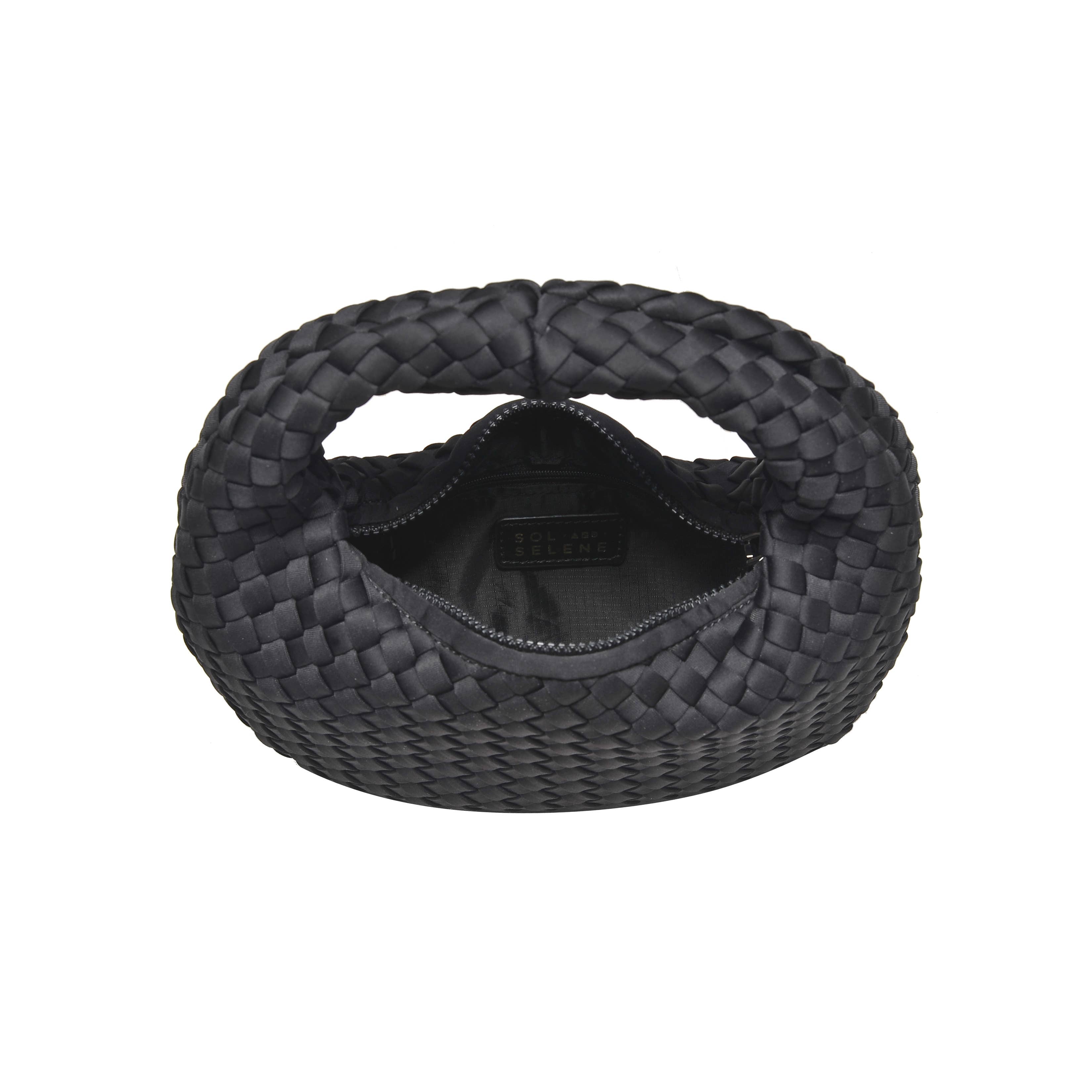 Dare to Dream - Small Woven Neoprene Clutch: Dark Denim