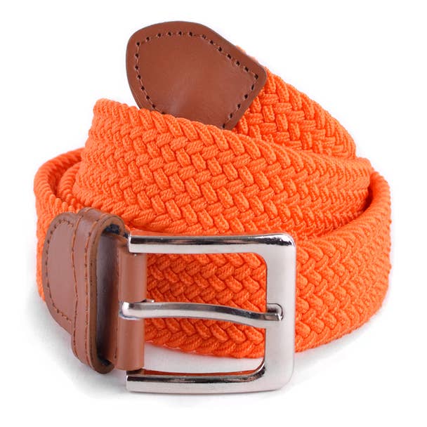 Men's Stretch Braided Woven Belts: OLI / L