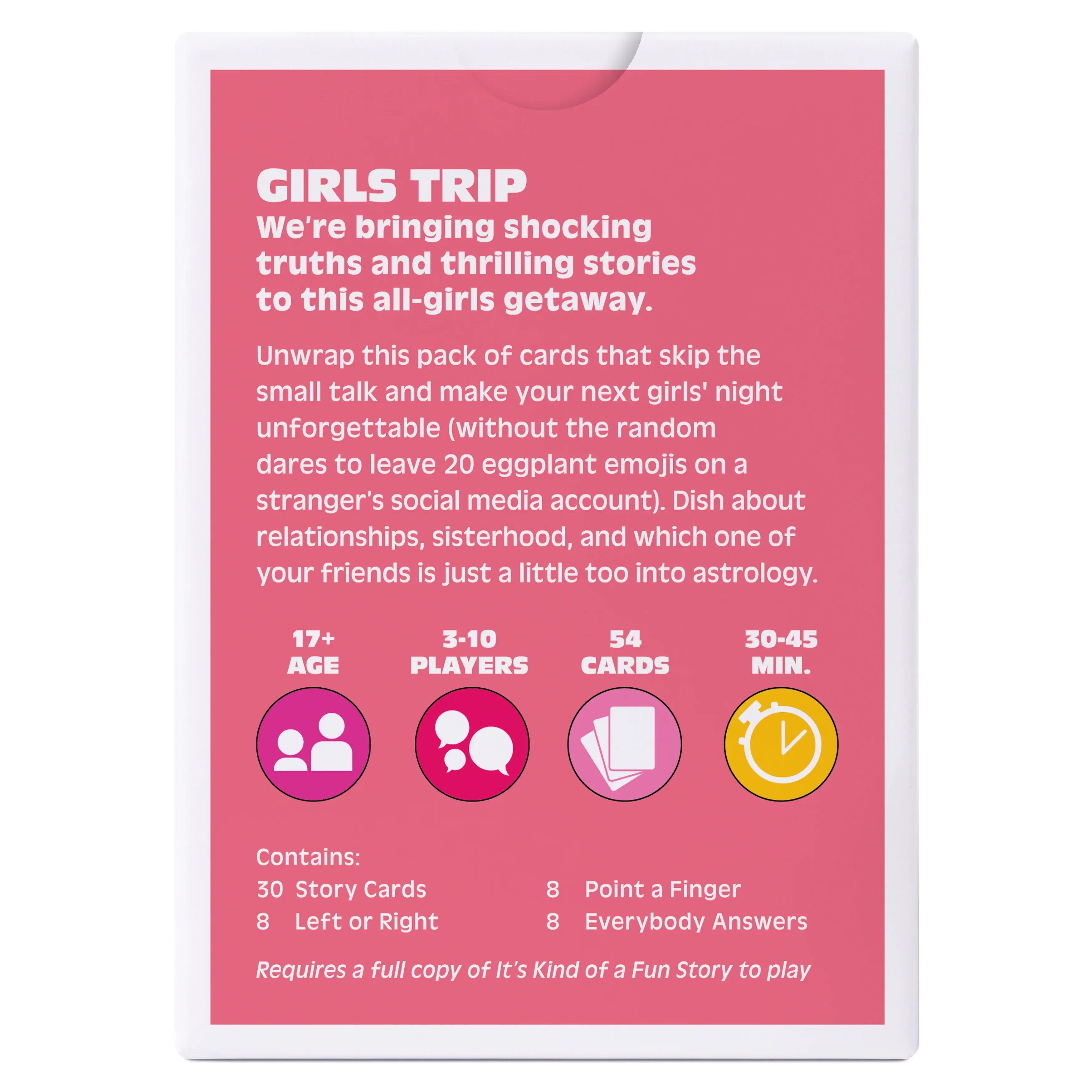 It's Kind of a Fun Story: Girls Trip - Adult Card Game