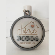 Ornament - "Any" Zip Code Home Keepsake Gift Tag: Your Store Name Engraved