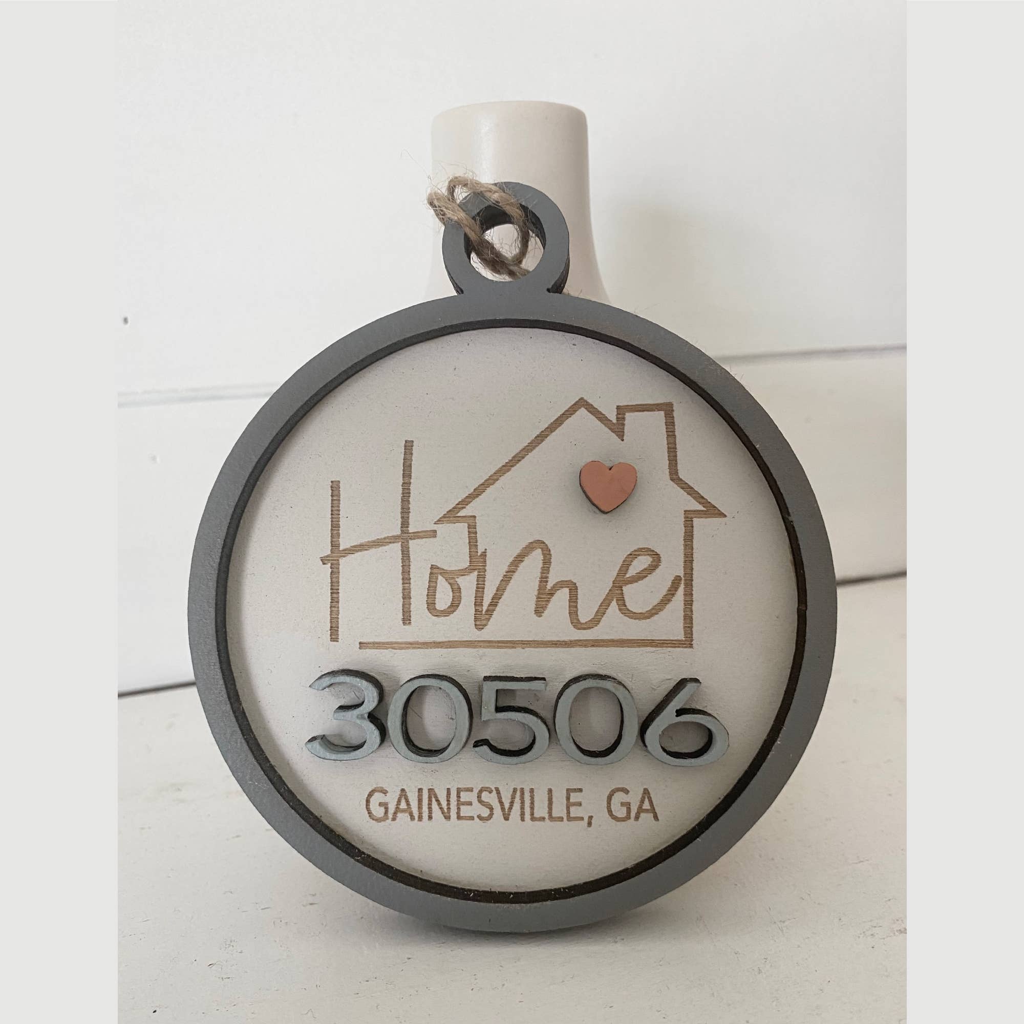 Ornament - "Any" Zip Code Home Keepsake Gift Tag: Your Store Name Engraved