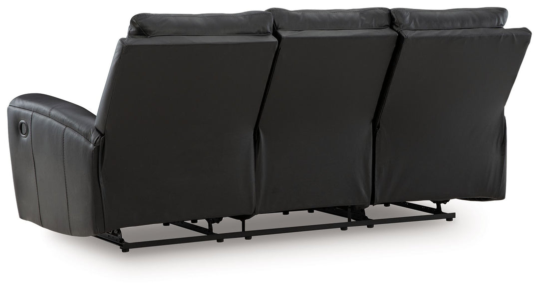 Glossmore - Black - Reclining Sofa