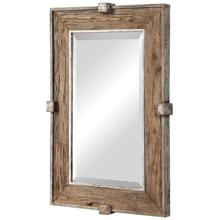 Siringo - Weathered Wood Mirror - Light Brown