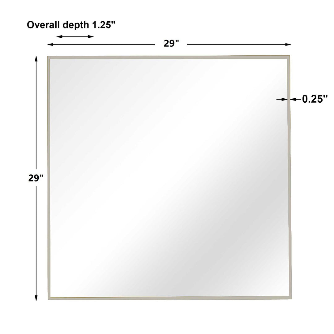 Alexo - Square Mirror - Silver