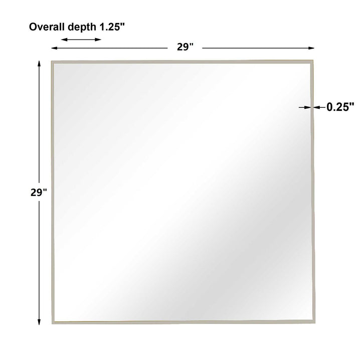 Alexo - Square Mirror - Silver