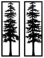 Bondwell - Indoor/Outdoor Wall Decor Set (Set of 2) - Black