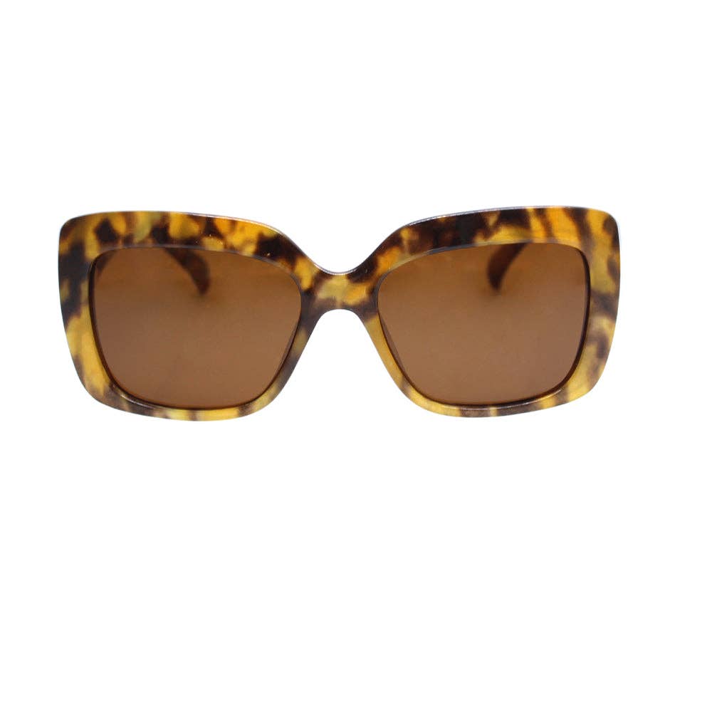 TESSA | Golden Tortoise | Polarized Sunglasses