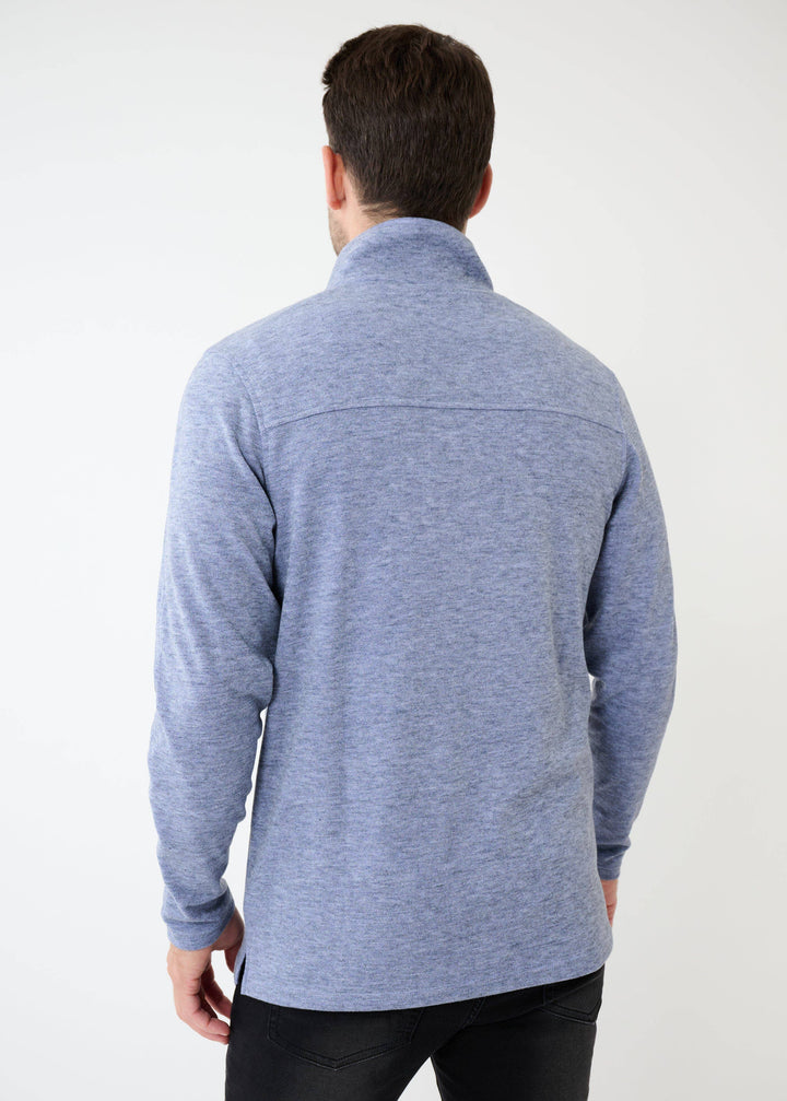 Triblend Stretch Quarter-Zip | Denim: M