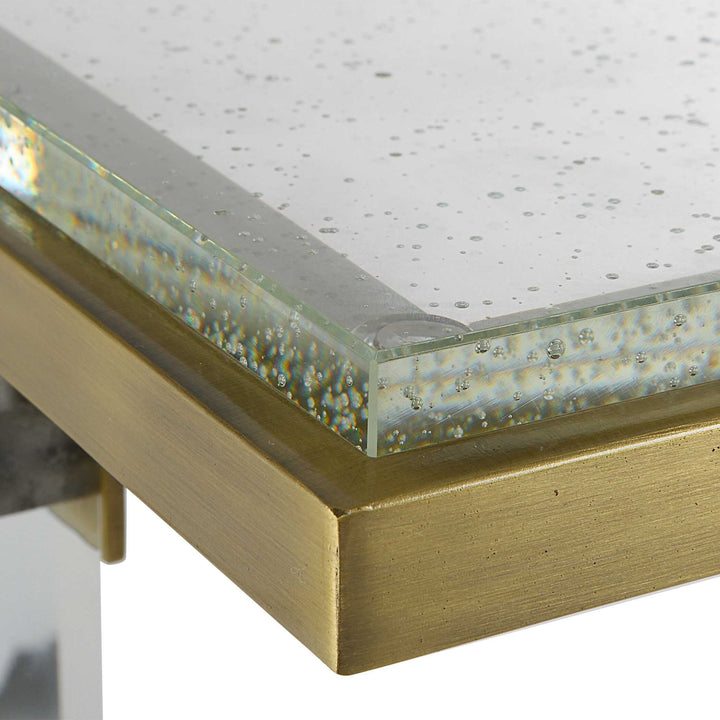 Muse - Seeded Glass Accent Table