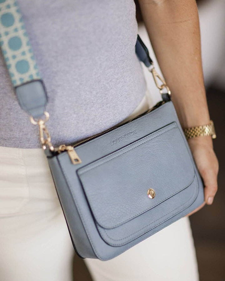 Lizzie Ezra Crossbody Bag - Chambray