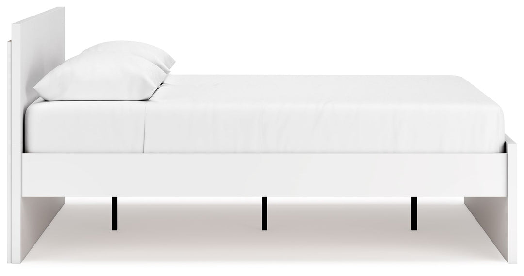 Onita - White - Queen Panel Platform Bed
