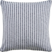 Metropolitan Striped Throw Pillow: Gray/Cream / Poly Filled