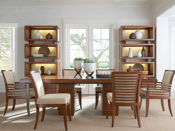 Ocean Club - Peninsula Dining Table - Dark Brown