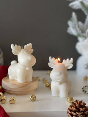 Christmas deer | Reindeer Christmas | Chubby Deer Candle: Gingerbread cookies