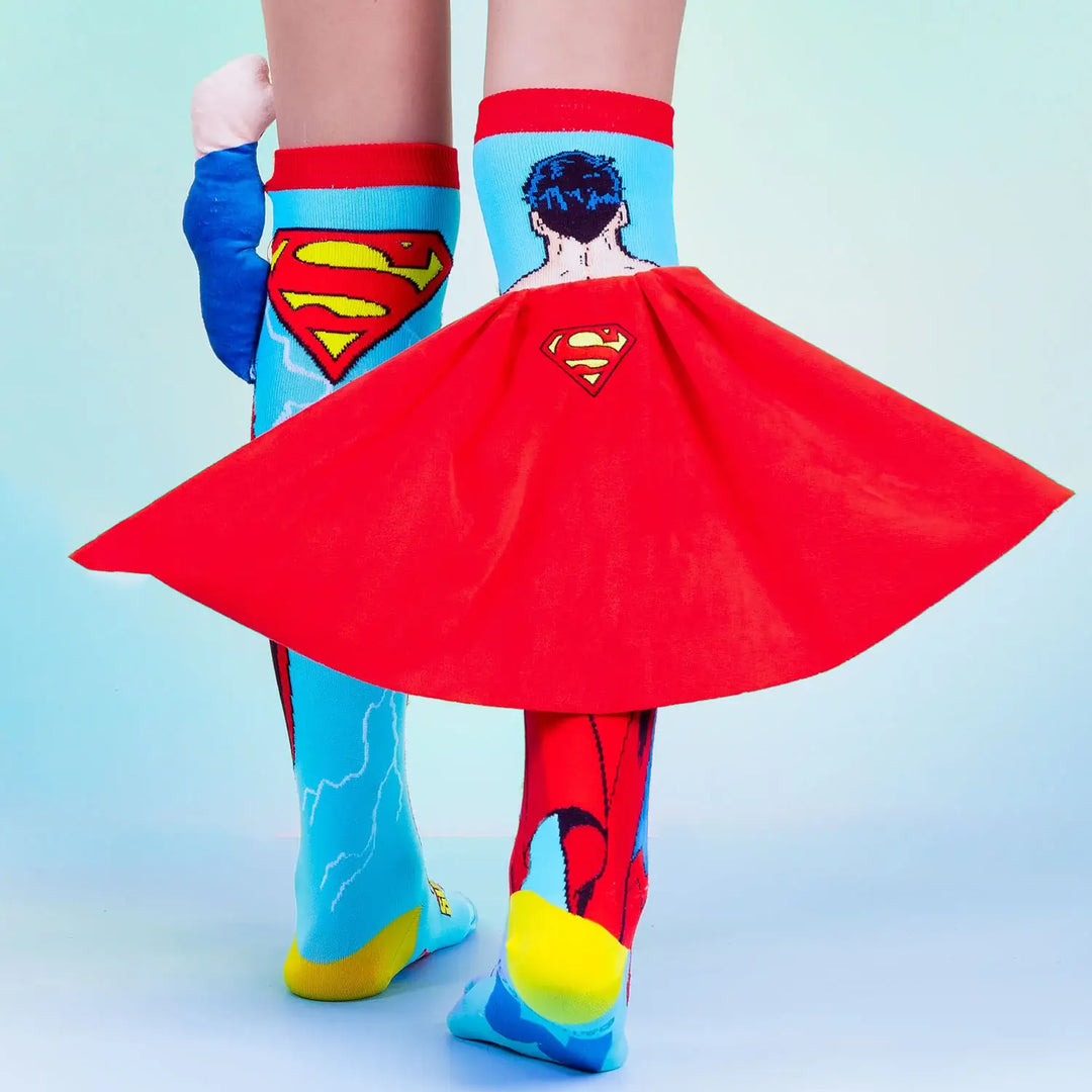 SUPERMAN SOCKS: Kids & Adults Age 6 - 99