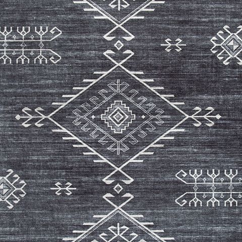 Arloman - 5' x 7' Rug - Black / Cream / Gray