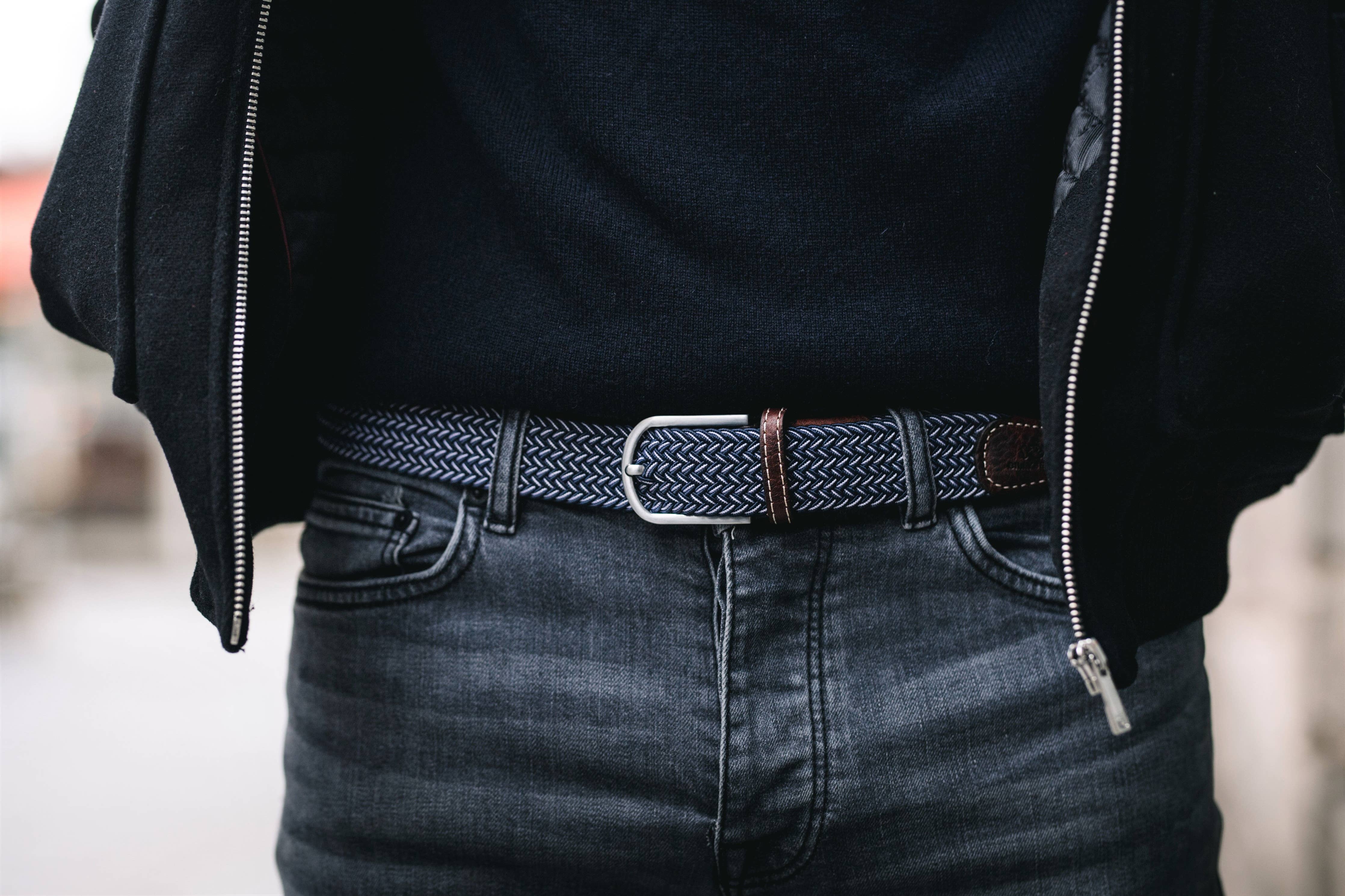 Bogota elastic braided belt: Size 1