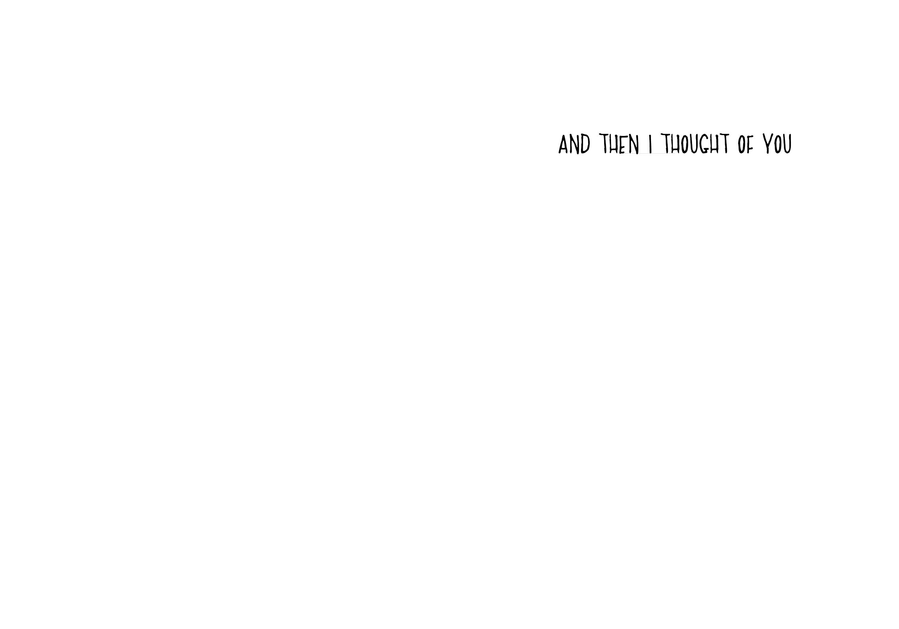 And Then I Thought of You | Cute Friendship Card