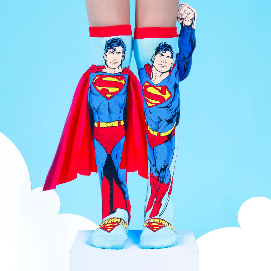 SUPERMAN SOCKS: Kids & Adults Age 6 - 99