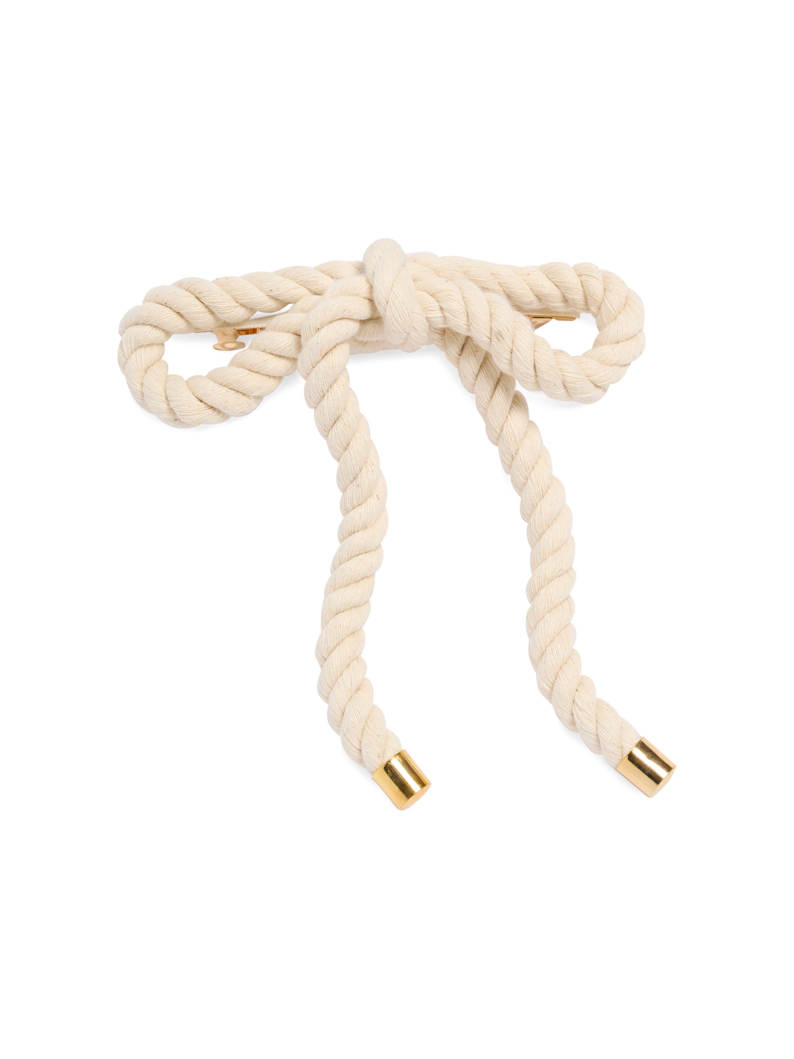 ROPE BOW CLIP,NATURAL