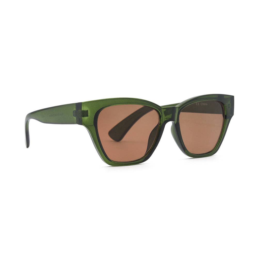 CLOVER | Transparent Green | Sun Readers: 2.00