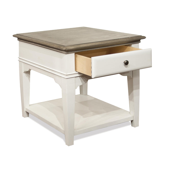 Myra - Leg Side Table - Natural / Paperwhite