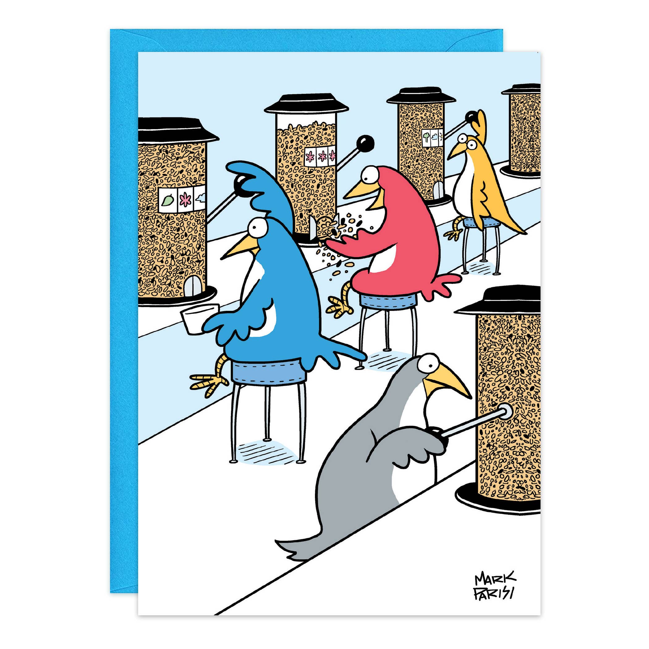 Birdseed Slots Birthday Card - 9470