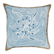 Oceanic Octo-Hug Throw Pillow: Blue / 20" / Poly Filled