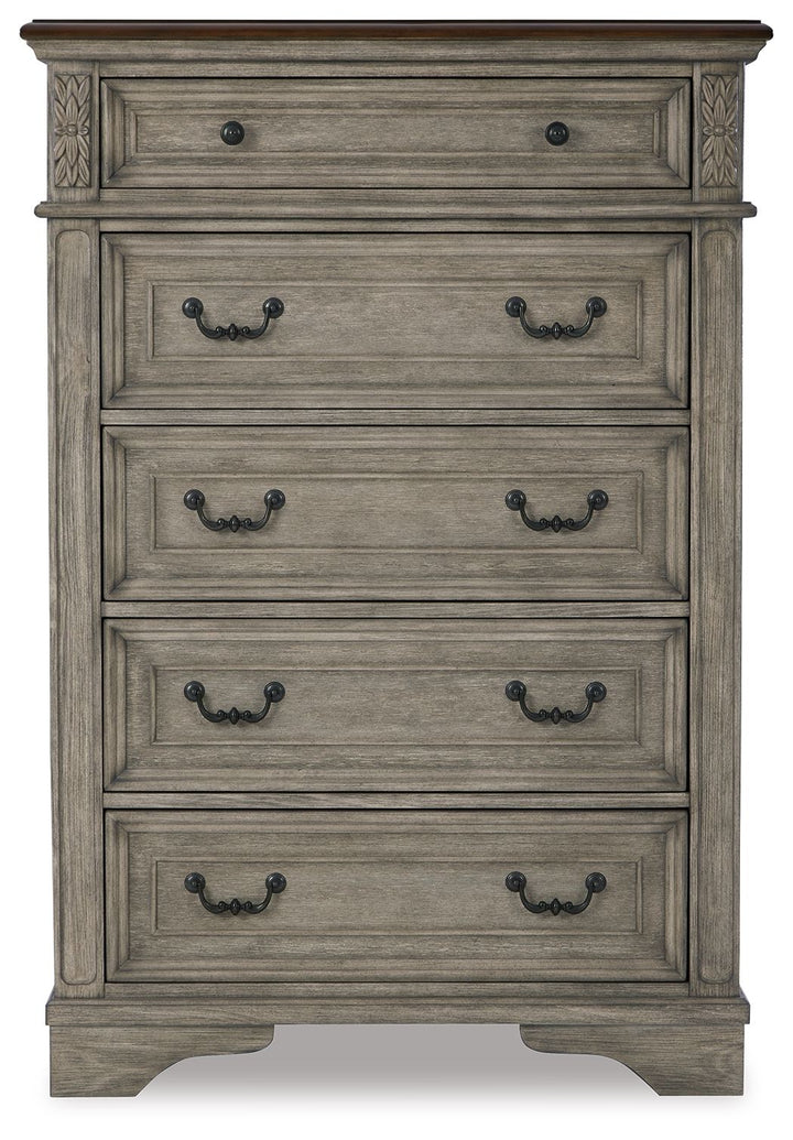 Lodenbay - Antique Gray - Five Drawer Chest