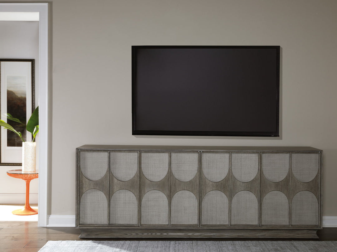 Signature Designs - Monstuart Long Media Console/Buffet - Dark Gray
