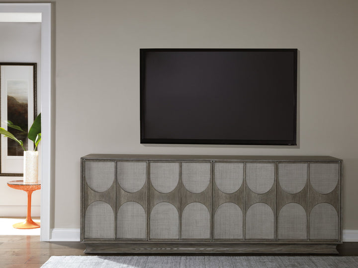 Signature Designs - Monstuart Long Media Console/Buffet - Dark Gray