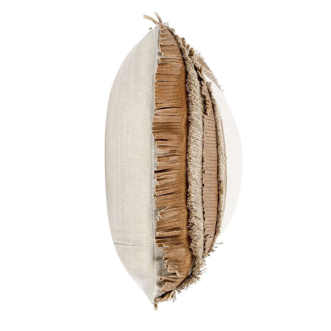 Timeless - TL Pottery Leather Pillow - Chestnut / Natural