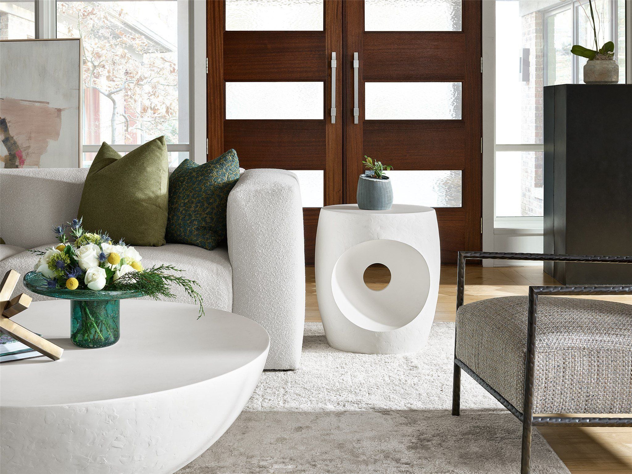 Modern - Canyo Accent Table - White