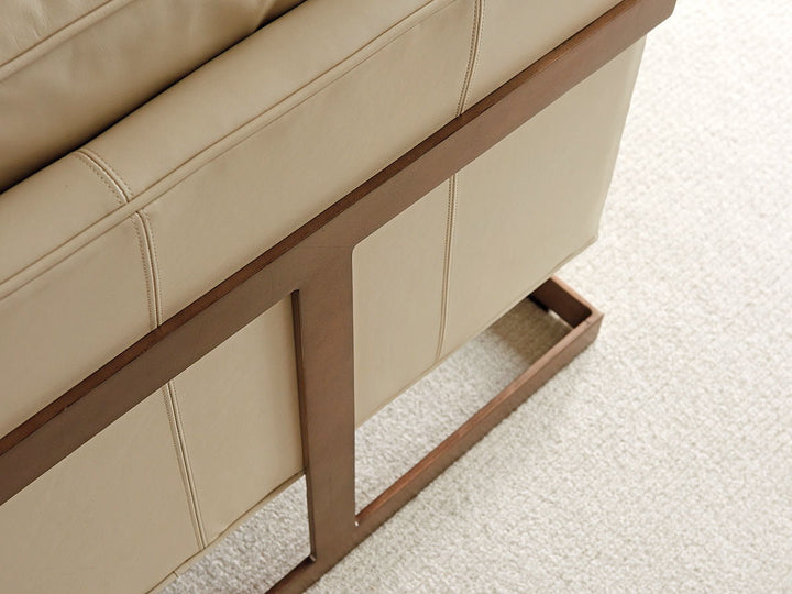 Shadow Play - Winthrop Leather Chair - Beige