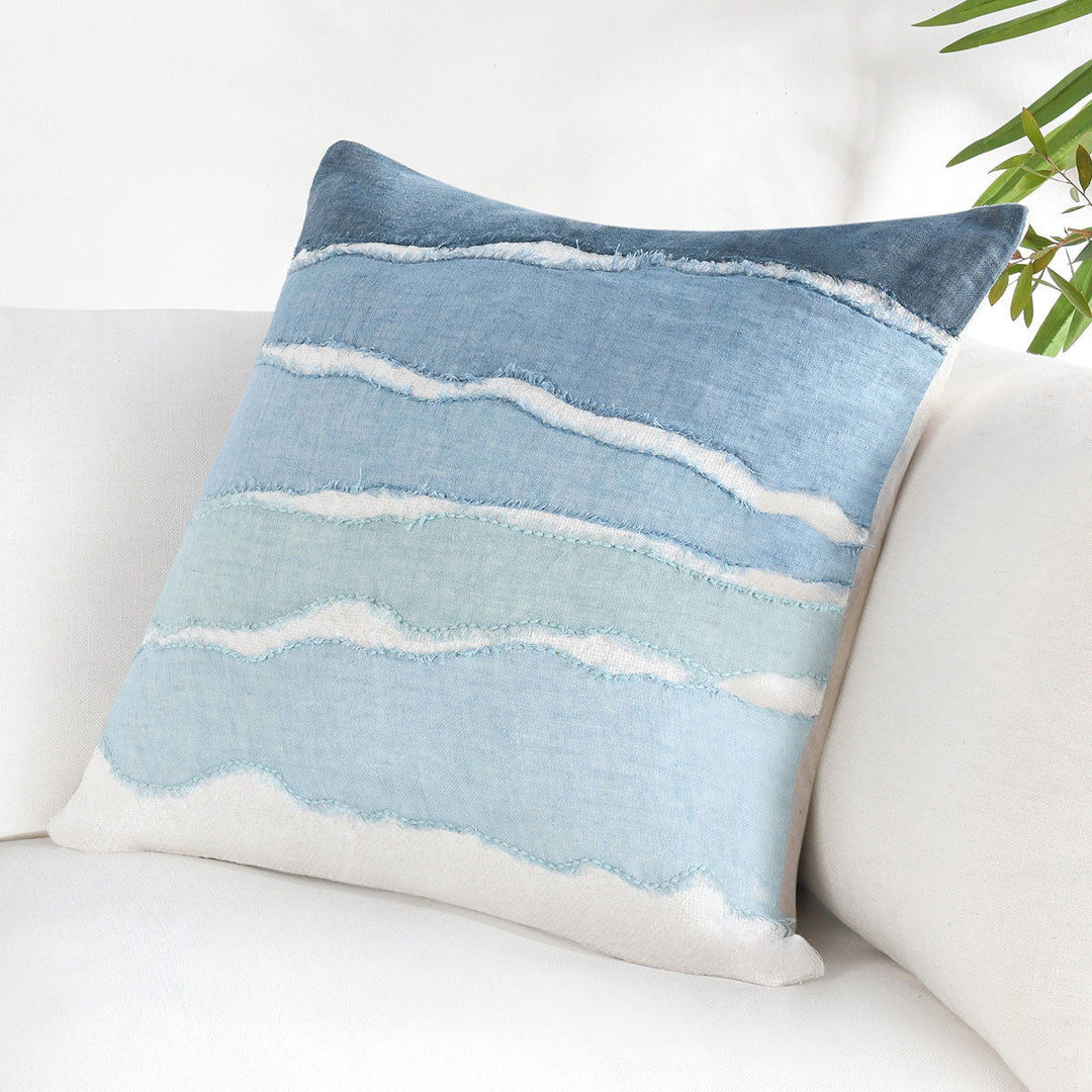 Stillness - ST Bikram Pillow - Capri Blue Multi