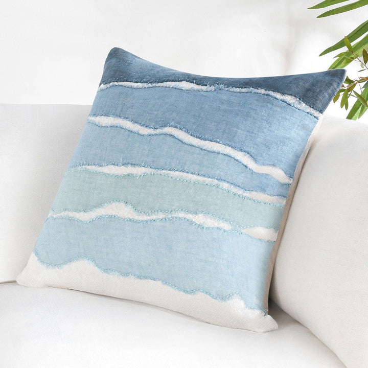 Stillness - ST Bikram Pillow - Capri Blue Multi