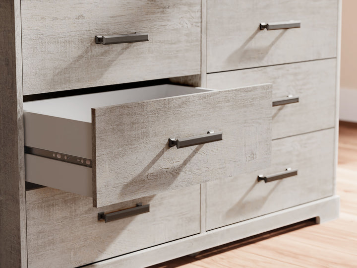 Shawburn - Gray - Six Drawer Dresser