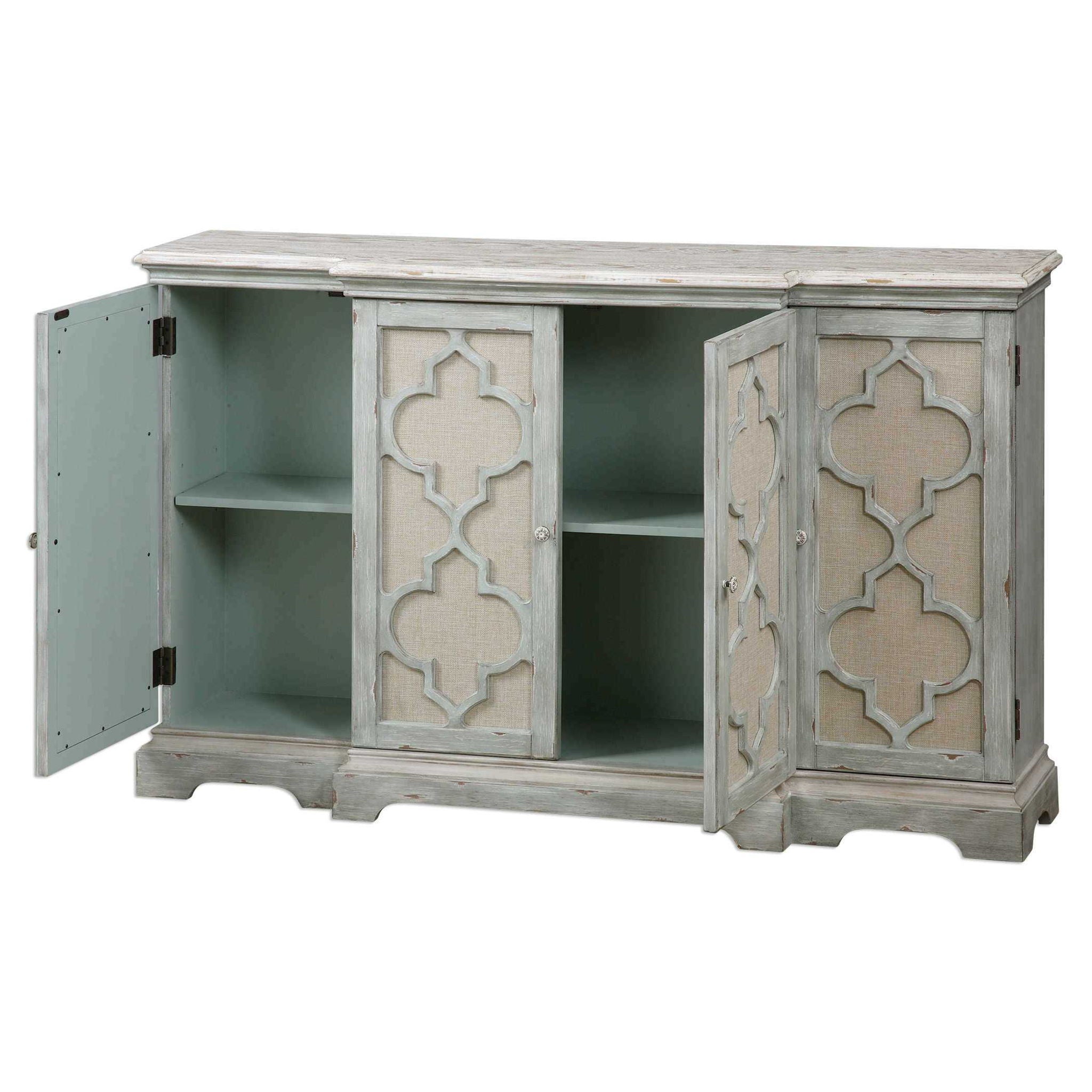 Sophie - 4 Door Cabinet - Gray
