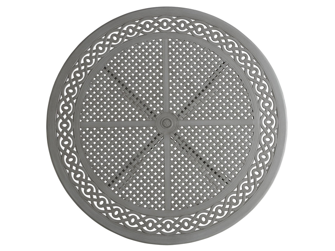 Silver Sands - Round Dining Table - Pearl Silver