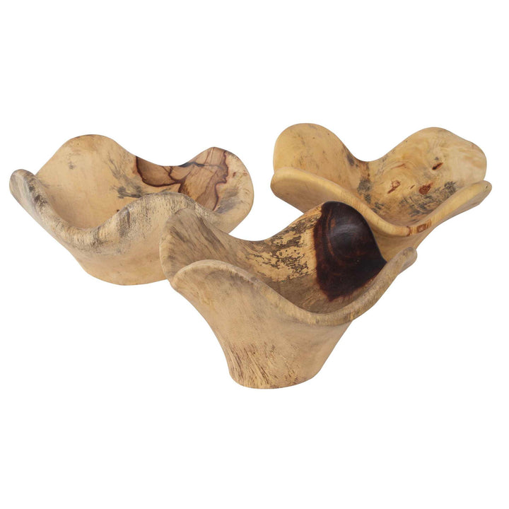 Tamarine - Wood Wall Art (Set of 3) - Light Brown