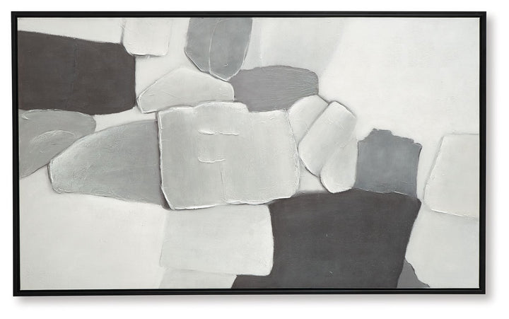 Adilson - White / Gray / Black - Wall Art