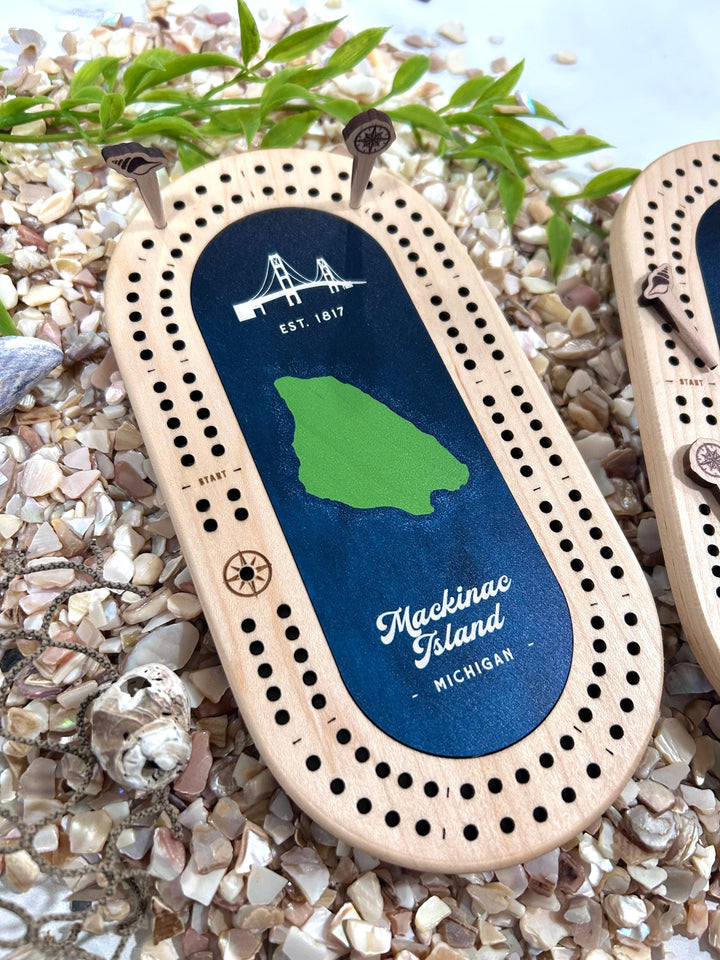 Any Island Mini Cribbage Board with Custom Pegs: Select best pegs for us