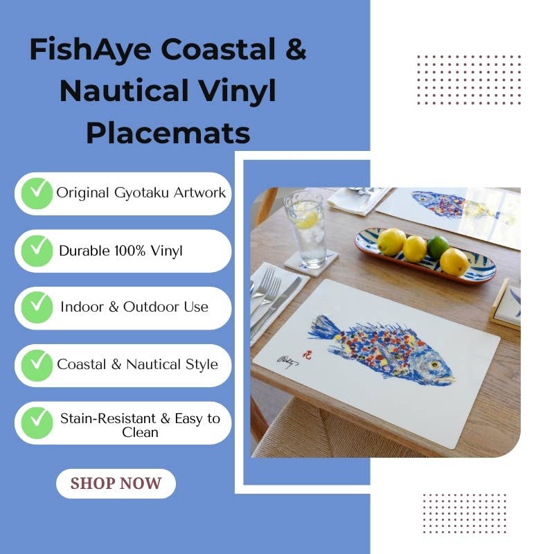Octopus Handmade Placemat | Coastal Table Decor: Set of 12