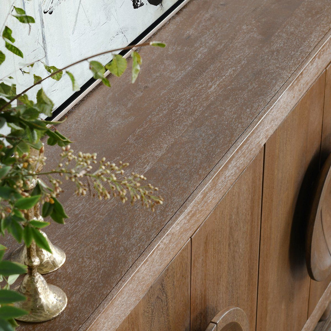 Vally - Wood 6 Door Buffet - Natural