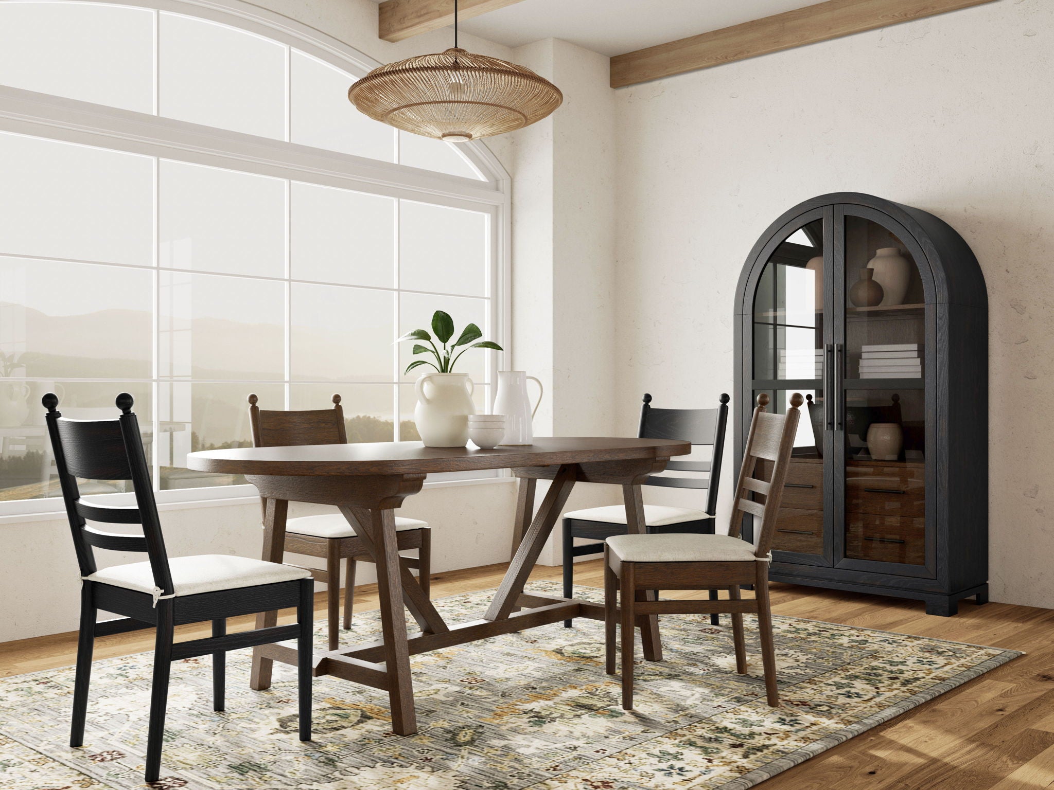 Calhoun - Oval Dining Table - Whiskey Oak